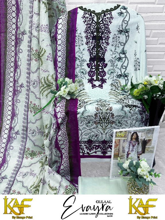 KAF EVAYRA GULAAL VOL 4 WHOLESALE HEAVY LAWN COTTON PRINTED KARACHI STYLE DRESS MATERIAL ONLINE