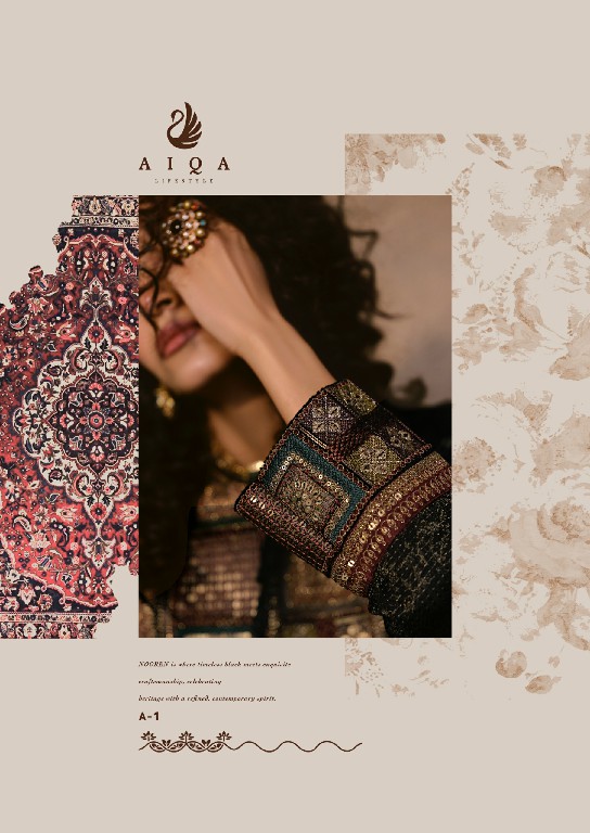AIQA NOOREN WHOLESALE VISCOSE VELVET WITH FANCY WORK WINTER SPECIAL UNSTITCH SALWAR SUITS SUPPLIER