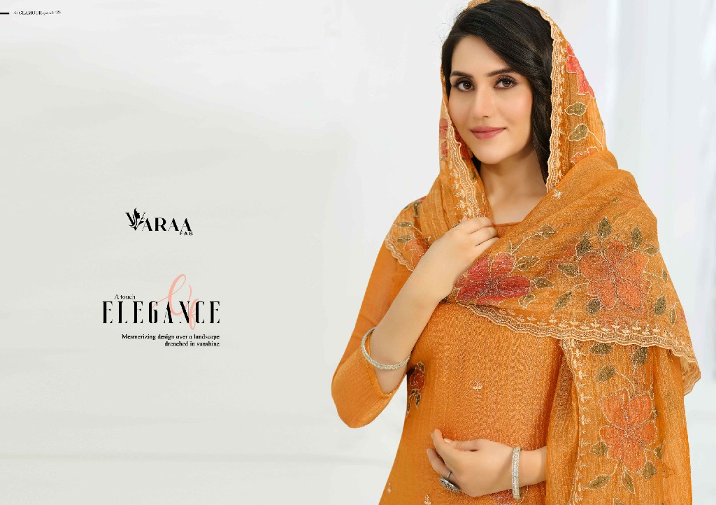 VARAA FAB NAYSA WHOLESALE SILK CRUSH DESIGNER WORK UNSTITCH SALWAR SUITS FOR EXPORT