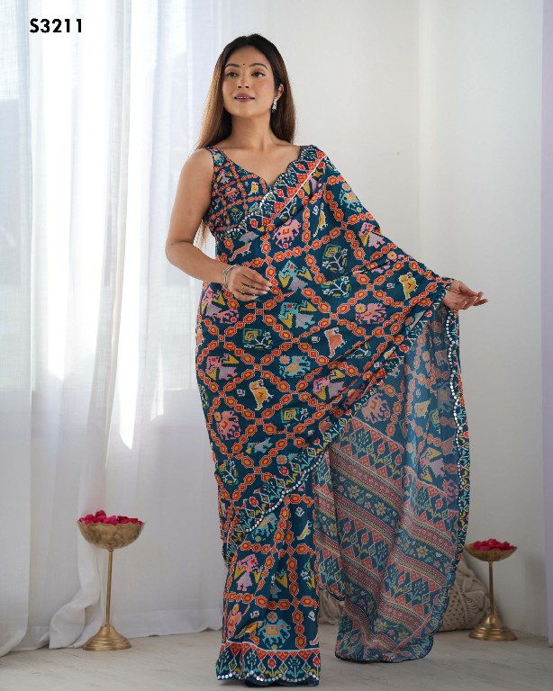 MAHOTSAV KRITI WHOLESALE CHINON BEAUTIFUL FANCY INDIAN SAREES FOR WOMEN SUPPLIER