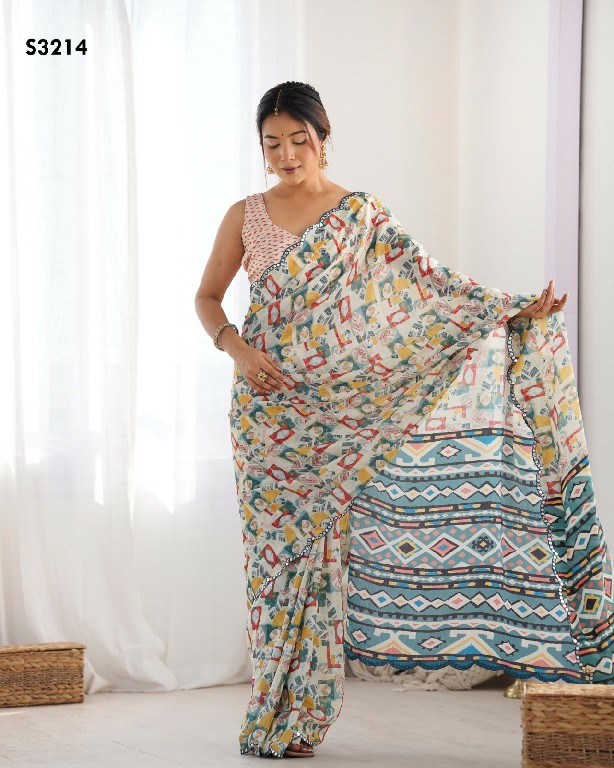 MAHOTSAV KRITI WHOLESALE CHINON BEAUTIFUL FANCY INDIAN SAREES FOR WOMEN SUPPLIER
