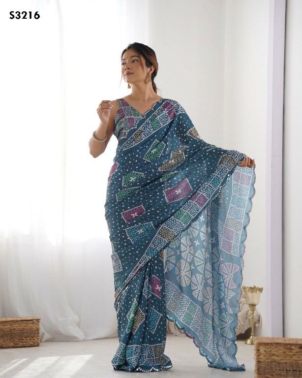 MAHOTSAV KRITI WHOLESALE CHINON BEAUTIFUL FANCY INDIAN SAREES FOR WOMEN SUPPLIER