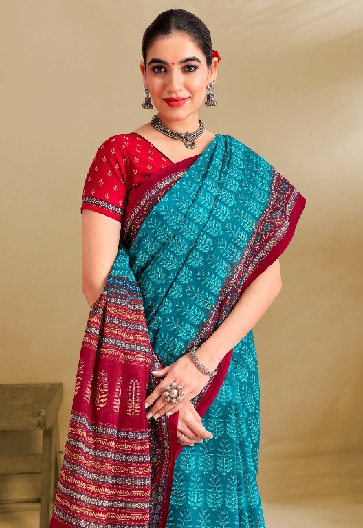DEEPTEX PRIME TIME VOL 21 WHOLESALE COTTON PRINTED DAILY WEAR SAREE FOR WOMEN EXPORTER