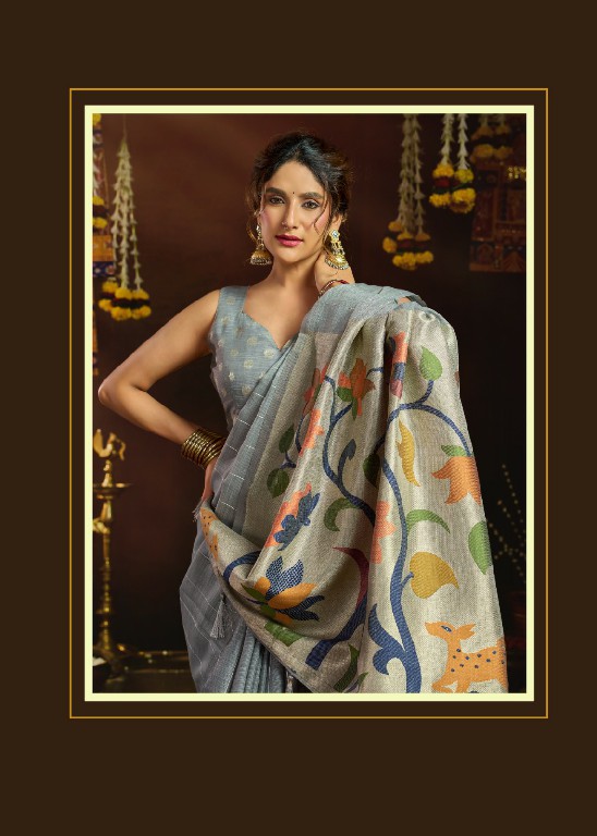 GOBUNI SUKANYA WHOLESALE LINEN SEQUENCE ETHNIC WEAR SAREES FOR WOMEN ONLINE