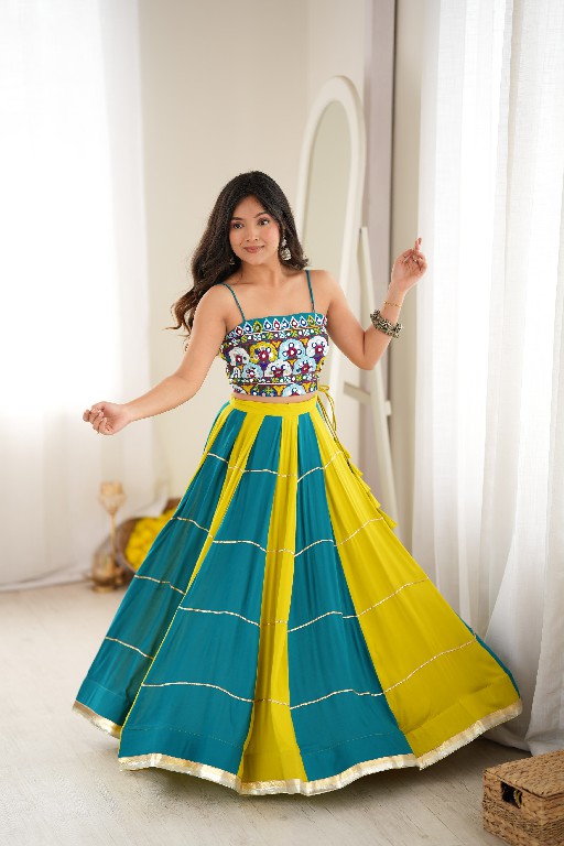 SP SERIES D.NO SP-97 WHOLESALE HEAVY RAYON MODERN NAVRATRI STYLE LEHENGA CHOLI FOR EXPORT