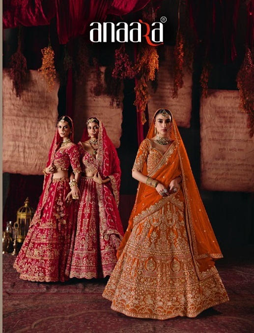 TATHASTU ANAARA 166 TO 181 SERIES WHOLESALE SILK FABRIC WEDDING WEAR LEHENGA CHOLI FOR BRIDES EXPORTER