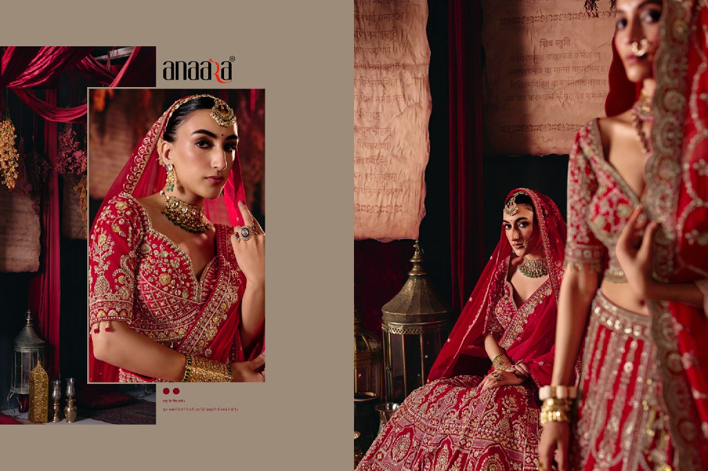 TATHASTU ANAARA 166 TO 181 SERIES WHOLESALE SILK FABRIC WEDDING WEAR LEHENGA CHOLI FOR BRIDES EXPORTER