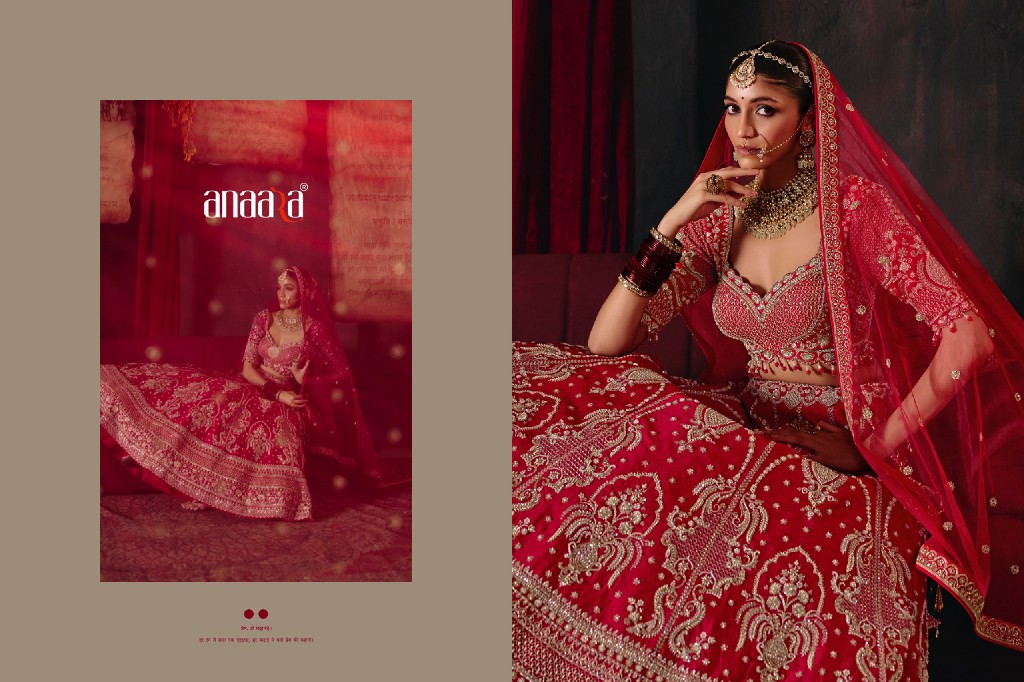 TATHASTU ANAARA 166 TO 181 SERIES WHOLESALE SILK FABRIC WEDDING WEAR LEHENGA CHOLI FOR BRIDES EXPORTER