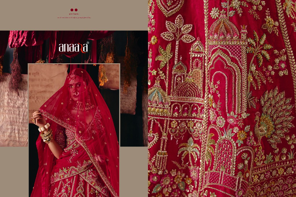TATHASTU ANAARA 166 TO 181 SERIES WHOLESALE SILK FABRIC WEDDING WEAR LEHENGA CHOLI FOR BRIDES EXPORTER