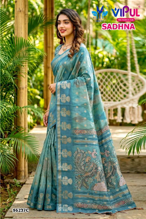 VIPUL SADHNA VOL 3 D.NO 96237 WHOLESALE ORGANZA AMAZING INDIAN SAREES FOR WOMEN ONLINE