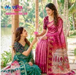 VIPUL SADHNA VOL 4 D.NO 96246 WHOLESALE ORGANZA PRETTY LOOK INDIAN SAREES FOR WOMEN SUPPLIER