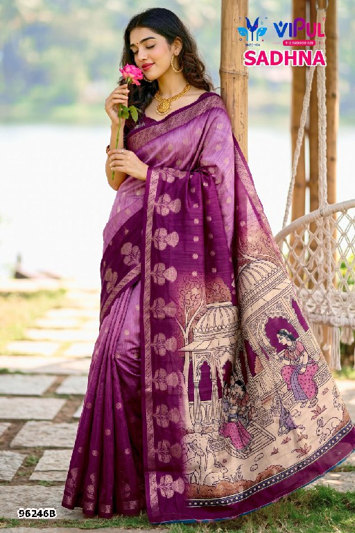 VIPUL SADHNA VOL 4 D.NO 96246 WHOLESALE ORGANZA PRETTY LOOK INDIAN SAREES FOR WOMEN SUPPLIER