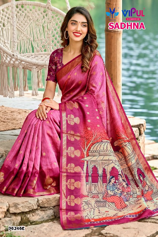 VIPUL SADHNA VOL 4 D.NO 96246 WHOLESALE ORGANZA PRETTY LOOK INDIAN SAREES FOR WOMEN SUPPLIER