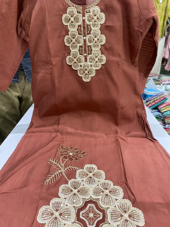 SAHIL PRINTS PRESENT READYMADE ROMAN SILK WITH WORK UNIQUE 3 PCS COMBO SET SUITS EXPORTER