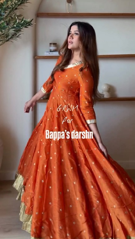 TEXTILEDEAL D.NO 6075 WHOLESALE READYMADE VICHITRA SILK PARTY WEAR ANARKALI TOP WITH LEHENGA AND DUPATTA ONLINE
