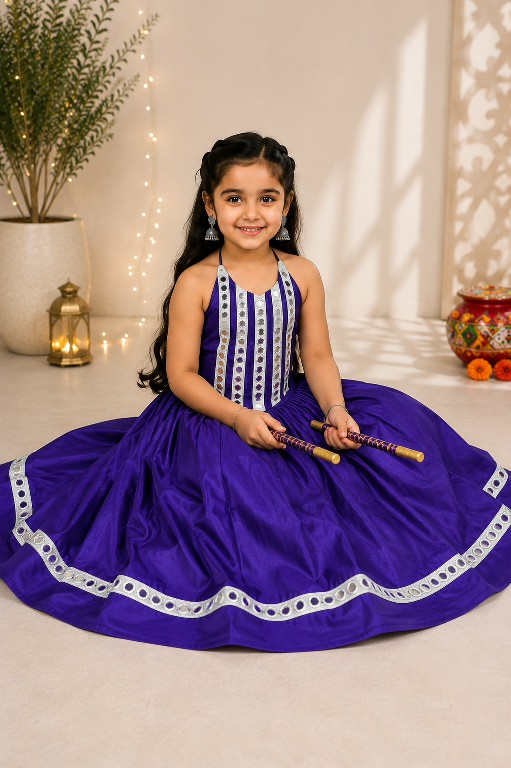 PAYAL CREATION D.NO SIYA-36 WHOLESALE READYMADE ROMAN SILK NAVRATRI SPECIAL CHANIYA CHOLI FOR KIDS ONLINE