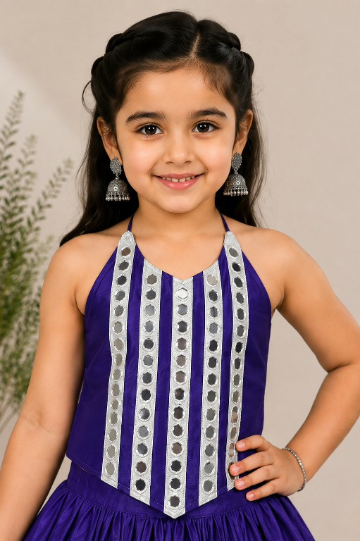 PAYAL CREATION D.NO SIYA-36 WHOLESALE READYMADE ROMAN SILK NAVRATRI SPECIAL CHANIYA CHOLI FOR KIDS ONLINE