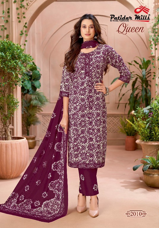 PATIDAR MILLS QUEEN VOL 2 WHOLESALE READYMADE COTTON BATIK PRINTED DAILY WEAR 3 PCS SUITS FOR EXPORT