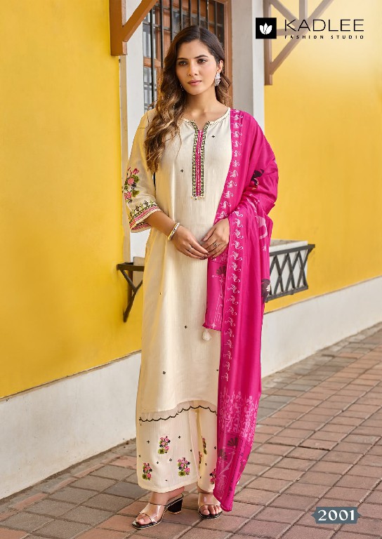 KADLEE ROOHANI WHOLESALE READYMADE RAYON WEAVING CLASSIC STYLISH 3 PCS SUITS EXPORTER