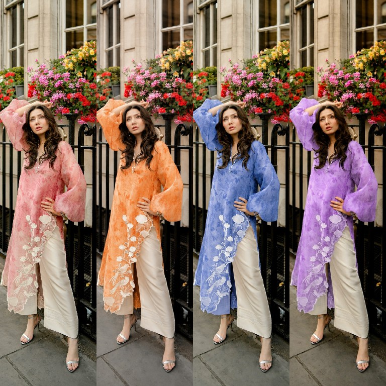TEXTILEDEAL D.NO 6054 WHOLESALE READYMADE ORGANZA DESIGNER 3 PCS SUITS FOR EXPORT