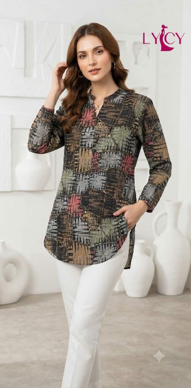 LYCY PRESENT READYMADE FANCY STYLISH SHORT TOPS COMBO FOR EXPORT