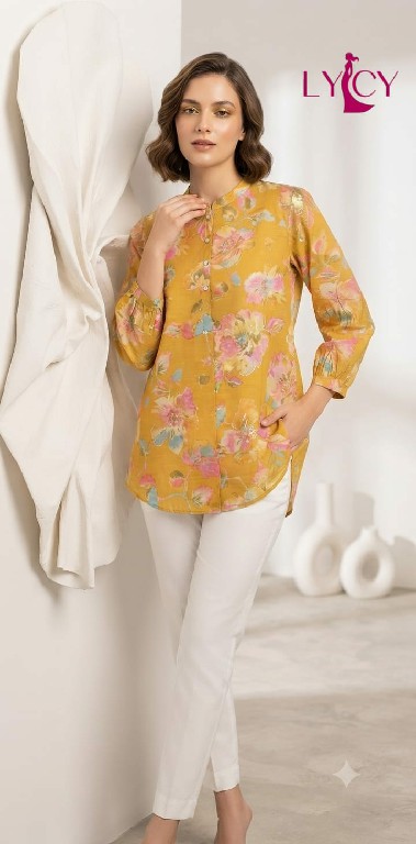 LYCY PRESENT READYMADE FANCY STYLISH SHORT TOPS COMBO FOR EXPORT