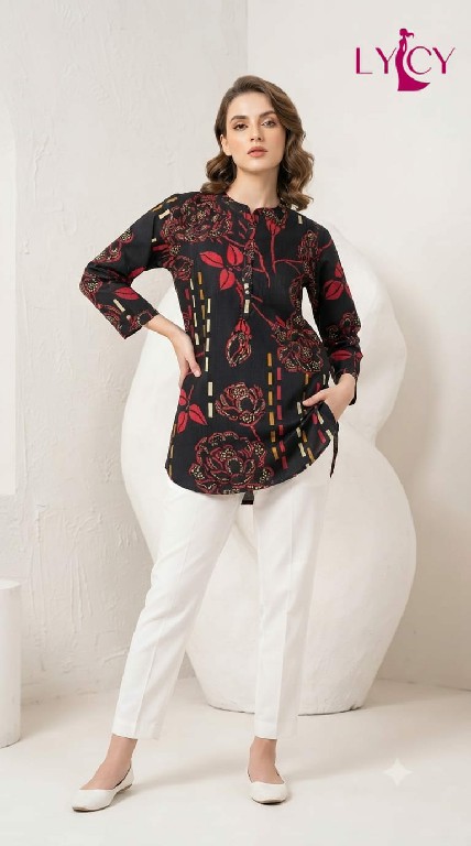 LYCY PRESENT READYMADE FANCY STYLISH SHORT TOPS COMBO FOR EXPORT