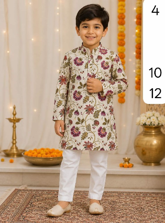 VENMER PRESENT READYMADE SOFT COTTON PRINTED KURTA PYJAMA FOR KIDS SUPPLIER