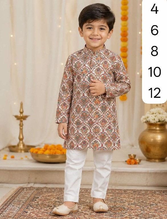 VENMER PRESENT READYMADE SOFT COTTON PRINTED KURTA PYJAMA FOR KIDS SUPPLIER