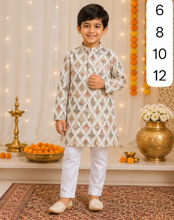 VENMER PRESENT READYMADE SOFT COTTON PRINTED KURTA PYJAMA FOR KIDS SUPPLIER