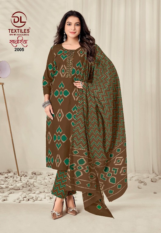 DL TEXTILES SAWARIYA VOL 2 WHOLESALE READYMADE COTTON BIG SIZE REGULAR WEAR 3 PCS SUITS EXPORTER