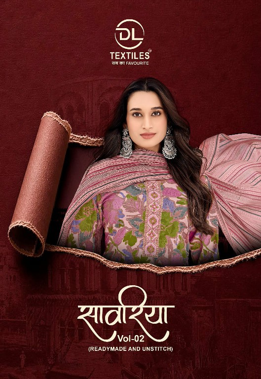 DL TEXTILES SAWARIYA VOL 2 WHOLESALE READYMADE COTTON BIG SIZE REGULAR WEAR 3 PCS SUITS EXPORTER