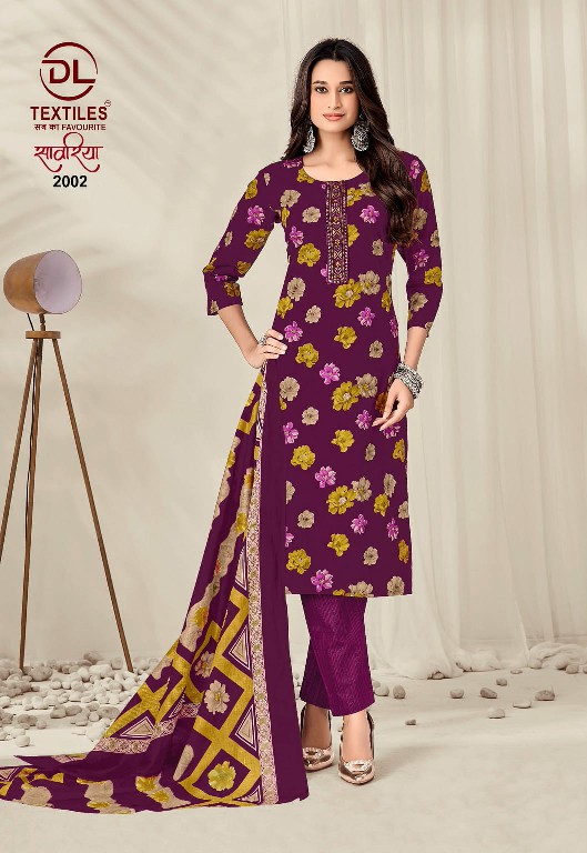 DL TEXTILES SAWARIYA VOL 2 WHOLESALE READYMADE COTTON BIG SIZE REGULAR WEAR 3 PCS SUITS EXPORTER