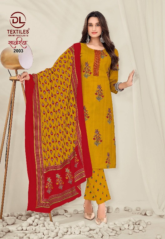 DL TEXTILES SAWARIYA VOL 2 WHOLESALE READYMADE COTTON BIG SIZE REGULAR WEAR 3 PCS SUITS EXPORTER