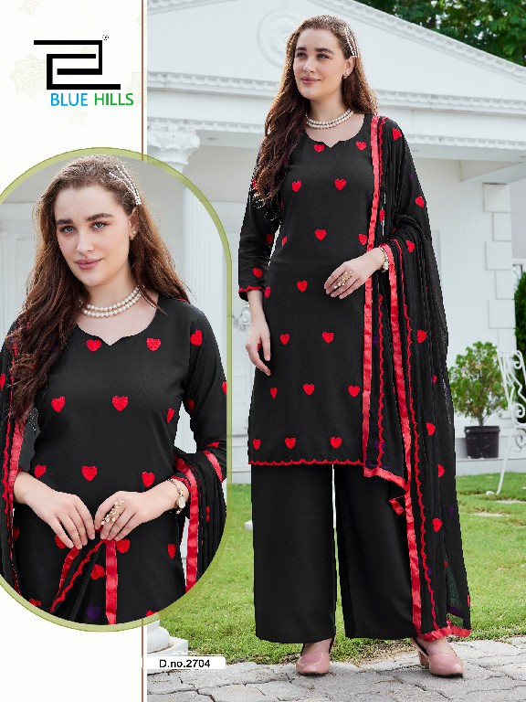 BLUE HILLS ZEENAT WHOLESALE READYMADE RAYON WITH WORK BIG SIZE HIT DESIGN 3 PCS COMBO SET SUITS EXPORTER