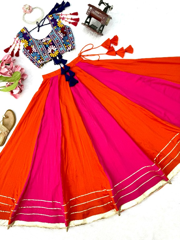 SP SERIES D.NO SP-98 WHOLESALE HEAVY RAYON NAVRATRI STYLE LEHENGA CHOLI FOR EXPORT