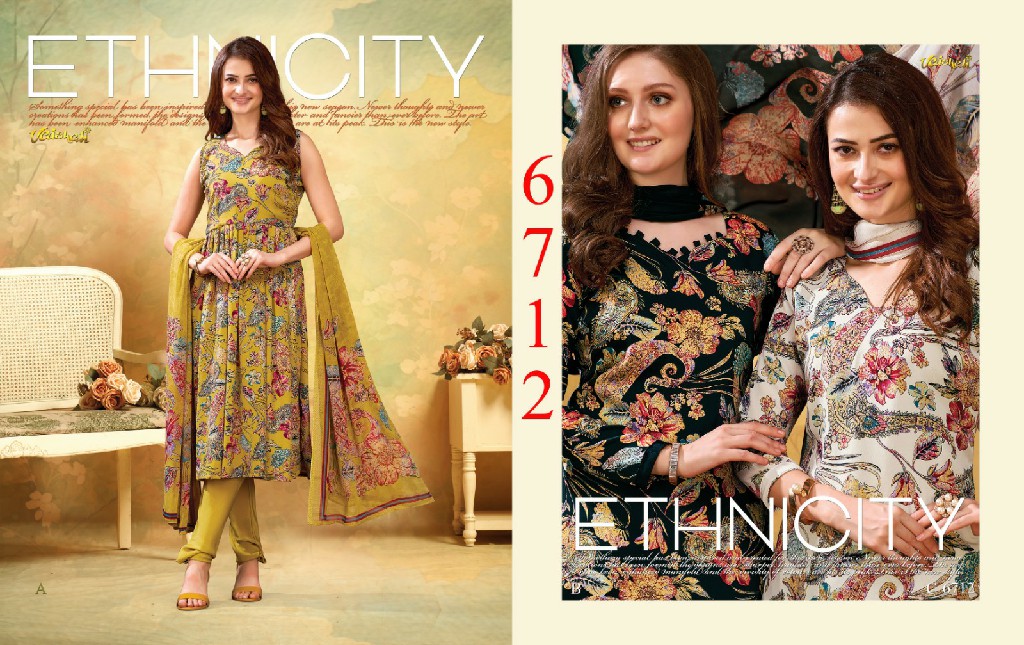VAISHALI 6700 SERIES WHOLESALE PURE CRAPE PRINTED AMAZING UNSTITCH SALWAR SUITS FOR EXPORT