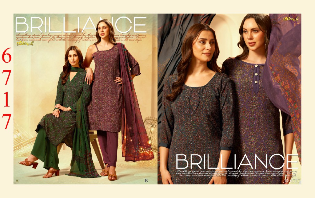 VAISHALI 6700 SERIES WHOLESALE PURE CRAPE PRINTED AMAZING UNSTITCH SALWAR SUITS FOR EXPORT