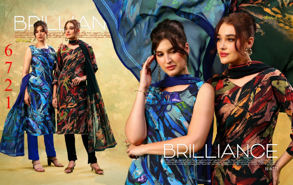 VAISHALI 6700 SERIES WHOLESALE PURE CRAPE PRINTED AMAZING UNSTITCH SALWAR SUITS FOR EXPORT