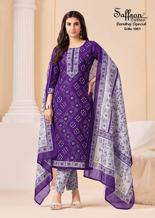SAFFRON BANDHEJ SPECIAL VOL 1 WHOLESALE SOFT COTTON PRINTED DAILY WEAR DRESS MATERIA ONLINE