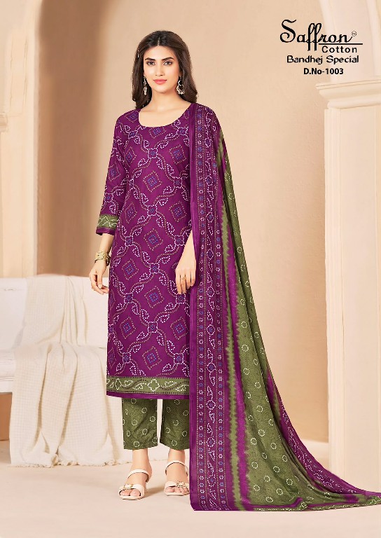 SAFFRON BANDHEJ SPECIAL VOL 1 WHOLESALE SOFT COTTON PRINTED DAILY WEAR DRESS MATERIA ONLINE