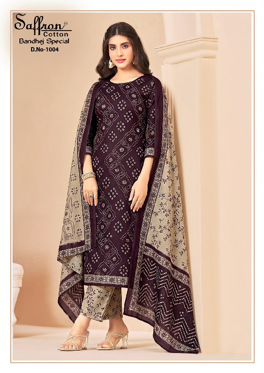 SAFFRON BANDHEJ SPECIAL VOL 1 WHOLESALE SOFT COTTON PRINTED DAILY WEAR DRESS MATERIA ONLINE