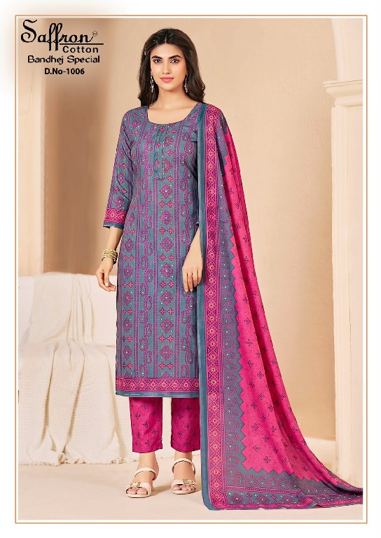 SAFFRON BANDHEJ SPECIAL VOL 1 WHOLESALE SOFT COTTON PRINTED DAILY WEAR DRESS MATERIA ONLINE
