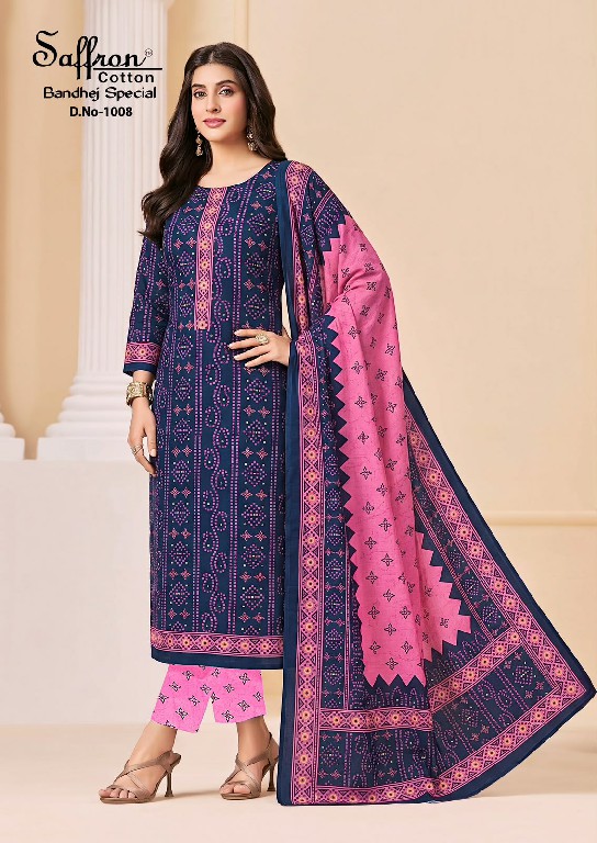SAFFRON BANDHEJ SPECIAL VOL 1 WHOLESALE SOFT COTTON PRINTED DAILY WEAR DRESS MATERIA ONLINE