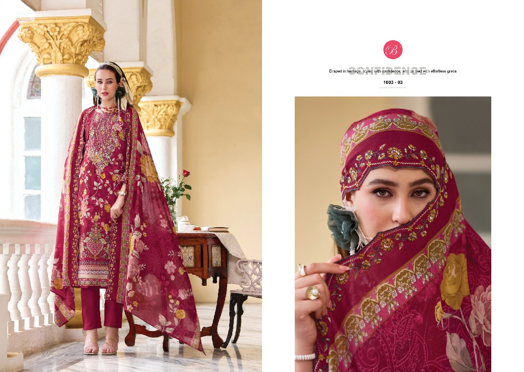 BELLIZA GUZARISH VOL 25 WHOLESALE PURE COTTON EXCLUSIVE DESIGN UNSTITCH SALWAR SUITS EXPORTER
