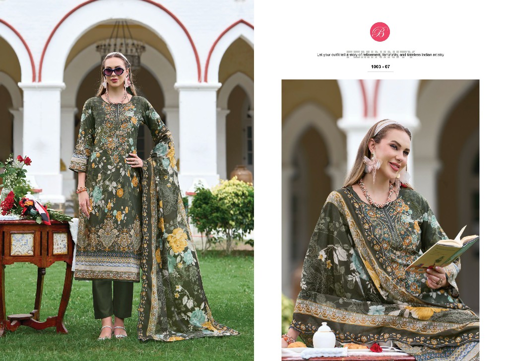 BELLIZA GUZARISH VOL 25 WHOLESALE PURE COTTON EXCLUSIVE DESIGN UNSTITCH SALWAR SUITS EXPORTER