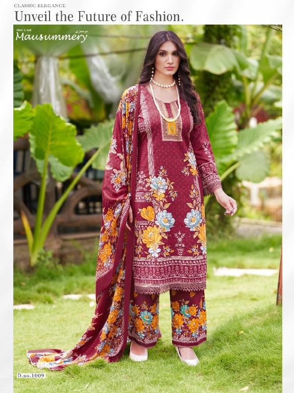 GANESHA MAUSUMMERY VOL 1 WHOLESALE SOFT COTTON KARACHI STYLE PRINTED DRESS MATERIAL ONLINE