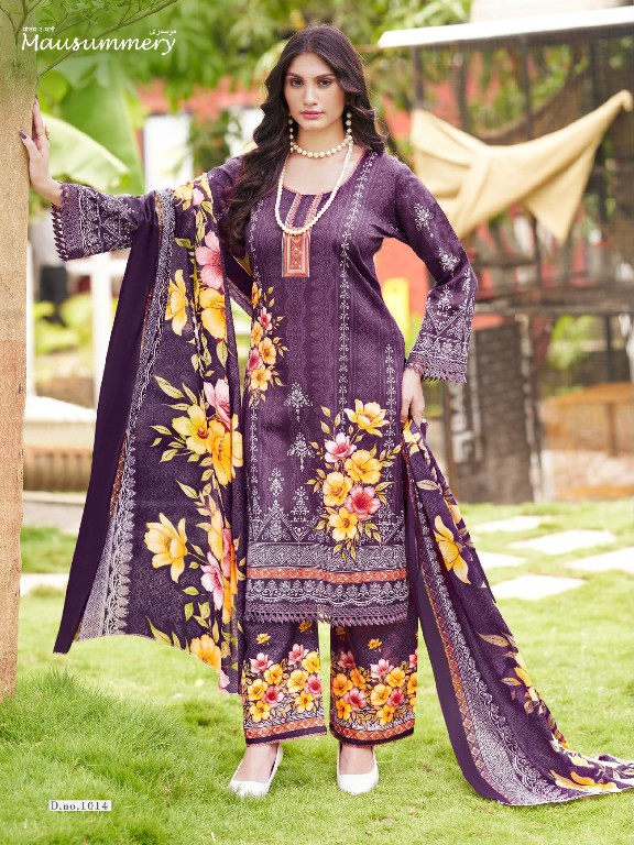 GANESHA MAUSUMMERY VOL 1 WHOLESALE SOFT COTTON KARACHI STYLE PRINTED DRESS MATERIAL ONLINE