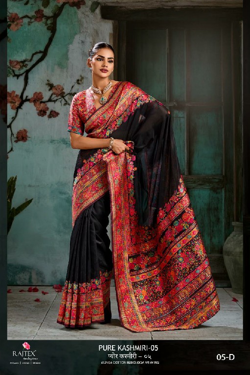RAJTEX PURE KASHMIRI VOL 5 WHOLESALE MODAL PASHMINA HANDLOOM WEAVING PARTY WEAR SAREES FOR EXPORT