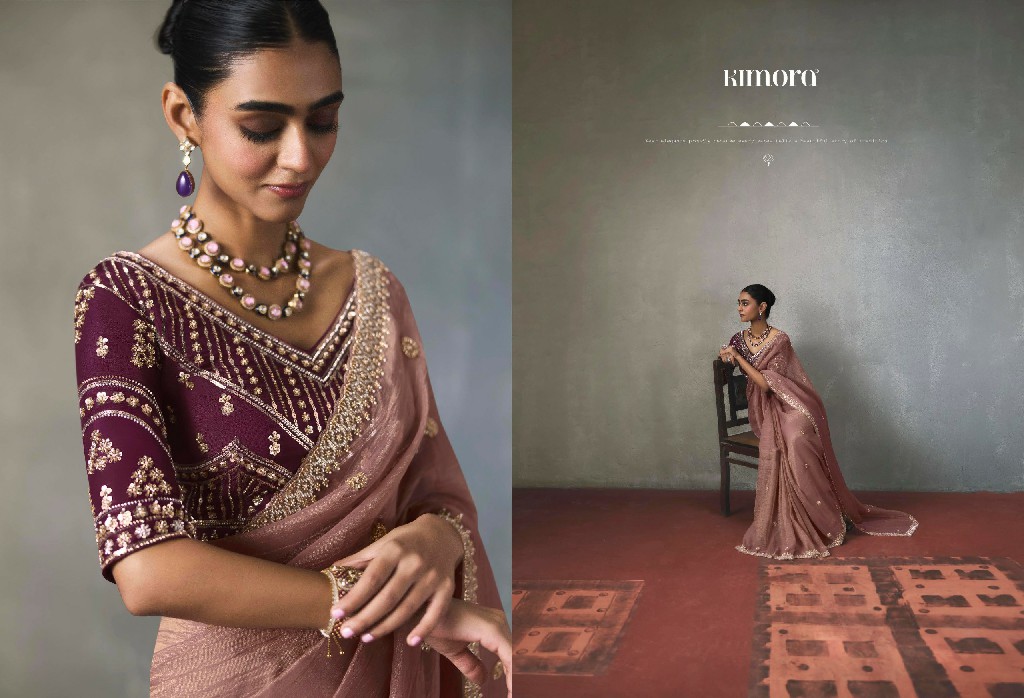 KIMORA I-CON VOL 37 WHOLESALE LIGHTWEIGHT SILK BLEND GLAMOURS STYLE SAREES FOR WOMEN ONLINE